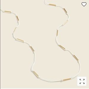 J. Crew Metal and Rope knot Necklace